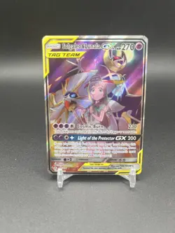 Pokemon TCG Solgaleo & Lunala GX (Full Art) 216/236 Sm-Cosmic Eclipse Holo MP - Image 1