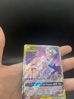 Pokemon TCG Solgaleo & Lunala GX (Full Art) 216/236 Sm-Cosmic Eclipse Holo MP - Image 5
