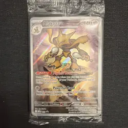 Pokemon Alakazam - 009 - Pokemon Center Stamped Black Star Promo Mega SEALED - Image 1