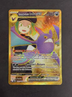 Pokemon Team Rocket’s Crobat EX Secret Rare 242/182 Destined Rivals NM - Image 1