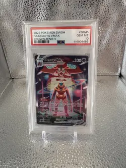 2023 Pokemon Crown Zenith #GG45 Full Art Deoxys VMAX PSA 10 - Image 4