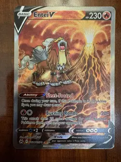 Pokemon Entei V GG36/GG70 Crown Zenith Full Art Holo Rare MINT PACK FRESH! - Image 1