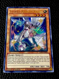 Starry Knight Rayel GFTP-EN028 Yugioh 1st Edition Ultra Rare - Image 1