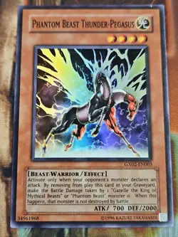 1x (LP) Phantom Beast Thunder-Pegasus - GX02-EN003 - Super Rare Limited Edition - Image 1
