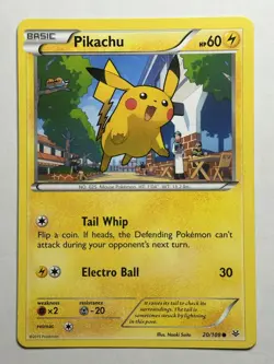 Pikachu XY - Roaring Skies 20/108 MP-LP Pokemon Card - Image 1