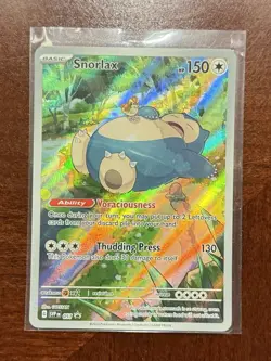 Snorlax SVP EN 051 Holo Promo Pokemon Card Scarlet Violet 150 HP Near Mint - Image 1
