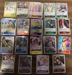 One Piece CCG OP13 And OP12 SR And Rare Card Lot Of 21 All NM - Image 1