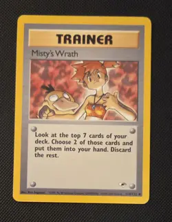 Pokemon TCG Trainer Misty's Wrath Gym Heroes 114/132 Unlimited Card - Image 1