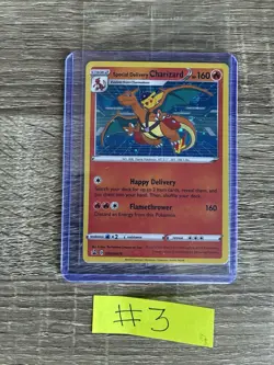 Special Delivery Charizard Pokemon Center Promo Card Holo (SWSH075) - SEALED - Image 1
