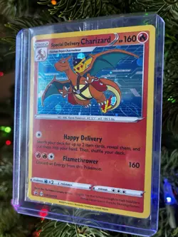 Special Delivery Charizard Pokemon Center Promo Card Holo (SWSH075) - SEALED - Image 3