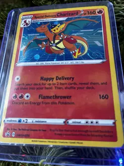 Special Delivery Charizard Pokemon Center Promo Card Holo (SWSH075) - SEALED - Image 4