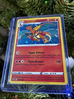 Special Delivery Charizard Pokemon Center Promo Card Holo (SWSH075) - SEALED - Image 5