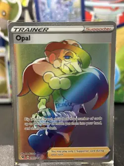 Pokemon TCG Opal 197/185 Vivid Voltage Secret Rare Rainbow Trainer Card - Image 1