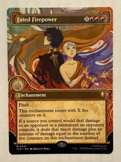 Fated Firepower Showcase Avatar the Last Airbender NM Magic The Gathering MTG - Image 1