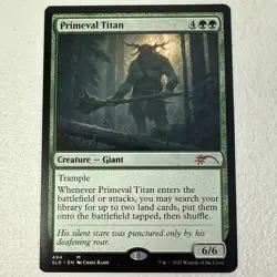 MTG Primeval Titan (494) - Regular English Secret Lair Drop Series - Image 1