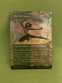 Silk, Web Weaver Foil Borderless 0215 Marvel’s Spider-Man Magic MTG NM SPM EN - Image 1