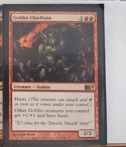 Goblin Chieftain Core Set 2011 (M11) Gold Rare NM - Image 1