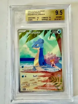 Pokemon TCG Misty's Lapras Destined Rivals 194/182 BGS 9.5 #0011934711 - Image 1