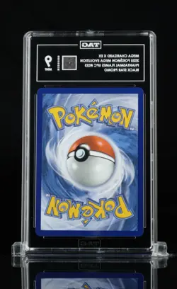 Pokemon MEGA CHARIZARD X EX (023) Mega Evolutions Black Star Promo TAG 9 - Image 2