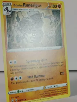 Galarian Runerigus - POKEMON - Rebel Clash - 102/192 - Rare - NM -B - Image 2