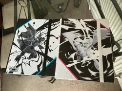 Pokemon TCG (- X 2 )White Flare Reshiram & Black Bolt Zekrom Binder One of Each - Image 1