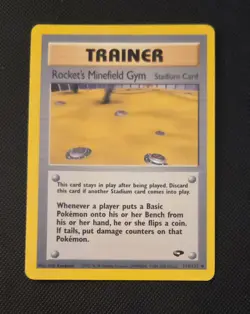 Pokemon TCG Rocket's Minefield Gym Trainer 119/132 Gym Challenge - Image 1