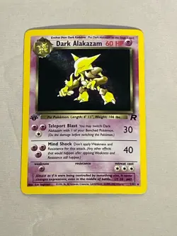 Pokemon First Edition Dark Alakazam Team Rocket 1/82 - Image 1