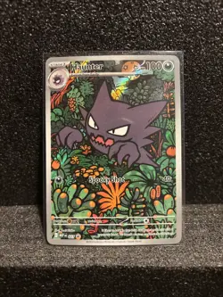 Pokemon TCG Mega Evolution Black Star Promo Haunter #027 Illustration Rare - Image 1