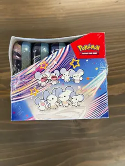 Pokemon Paldean Fates Mini Tin SEALED DISPLAY Box (10 Mini Tins) New SEAL TEAR - Image 2