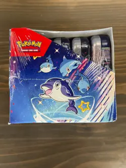 Pokemon Paldean Fates Mini Tin SEALED DISPLAY Box (10 Mini Tins) New SEAL TEAR - Image 3