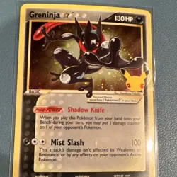 Pokemon TCG Greninja Star SWSH144 Promo Holo 25th Anniversary Sword & Shield - Image 1