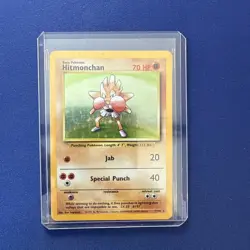 Hitmonchan ⭐ 7/102 Holo Rare Base Set 2000 Pokemon Unlimited NM/LP - Image 1
