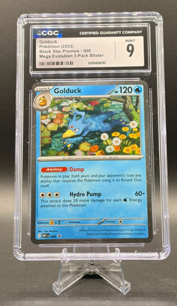 2025 Pokemon Black Star Promo Golduck #008, graded CGC 9 Mint - Image 1