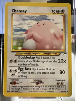 Pokemon TCG Chansey 31/105 Uncommon Neo Destiny Unlimited - Image 1