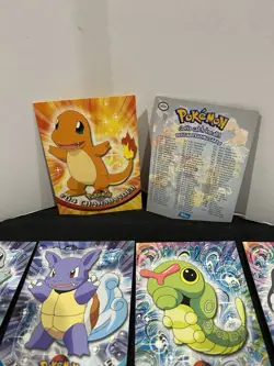 Lot of (34) 1999 Topps TV Animation Pokemon 4 Holos Foil - Blue Logo Pikachu - Image 2