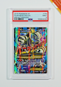Pokemon PSA 9 M Mewtwo Ex #159 Full Art XY Breakthrough 2015 English - Image 1