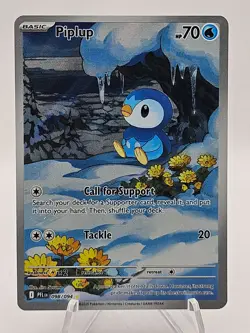 Pokemon Piplup 98/94 - Phantasmal Flames Illustration Rare - NM - Image 1