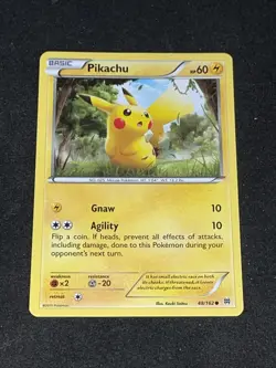 POKEMON TCG: XY BREAKTHROUGH PIKACHU 48/162 COMMON - Image 1