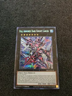 Full Armored Dark Knight Lancer - MP24-EN118 - Prismatic Secret Rare YuGiOh - Image 1