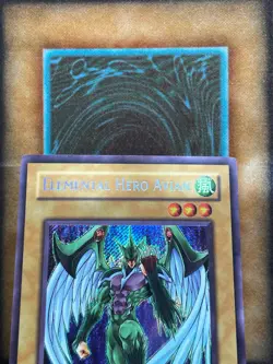 Yugioh Elemental Hero Avian EHC1-EN001 Secret Rare Limited Edition LP - Image 3