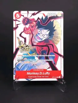 ONE PIECE TCG MONKEY D. LUFFY RARE 3RD ANNIVERSARY PROMO ALT ART ST01-012 NM - Image 1