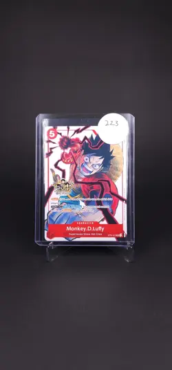 ONE PIECE TCG MONKEY D. LUFFY RARE 3RD ANNIVERSARY PROMO ALT ART ST01-012 NM - Image 3