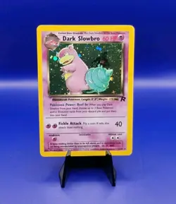 Dark Slowbro 12/82 Team Rocket Set Holo Rare Pokemon Card Nintendo TCG WOTC NM - Image 1