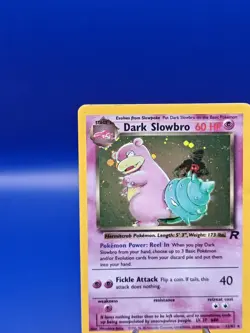 Dark Slowbro 12/82 Team Rocket Set Holo Rare Pokemon Card Nintendo TCG WOTC NM - Image 4