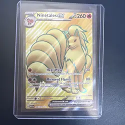 Pokemon TCG Ninetails EX Full Art Scarlet & Violet 151 Card 186/165 Rare Holo NM - Image 3