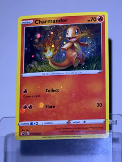 2021 Pokemon CHARMANDER Black Star Promo HOLO BLEED Sword & Shield Card #SWSH092 - Image 2