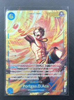 One Piece TCG OP13-119 Portgas .D. Ace SEC Card Game CCG English - Image 1