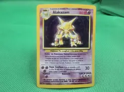 Pokemon Card Alakazam 001/102 Base Set Holo Spanish - Image 1