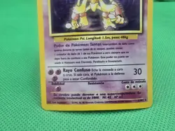 Pokemon Card Alakazam 001/102 Base Set Holo Spanish - Image 5
