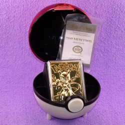 Pokemon 1999 23k Gold Plated Trading Card Burger King Promo COA - MEWTWO #150 - Image 1